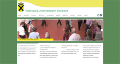 Desktop Screenshot of dorpsbelangenhoogland.nl